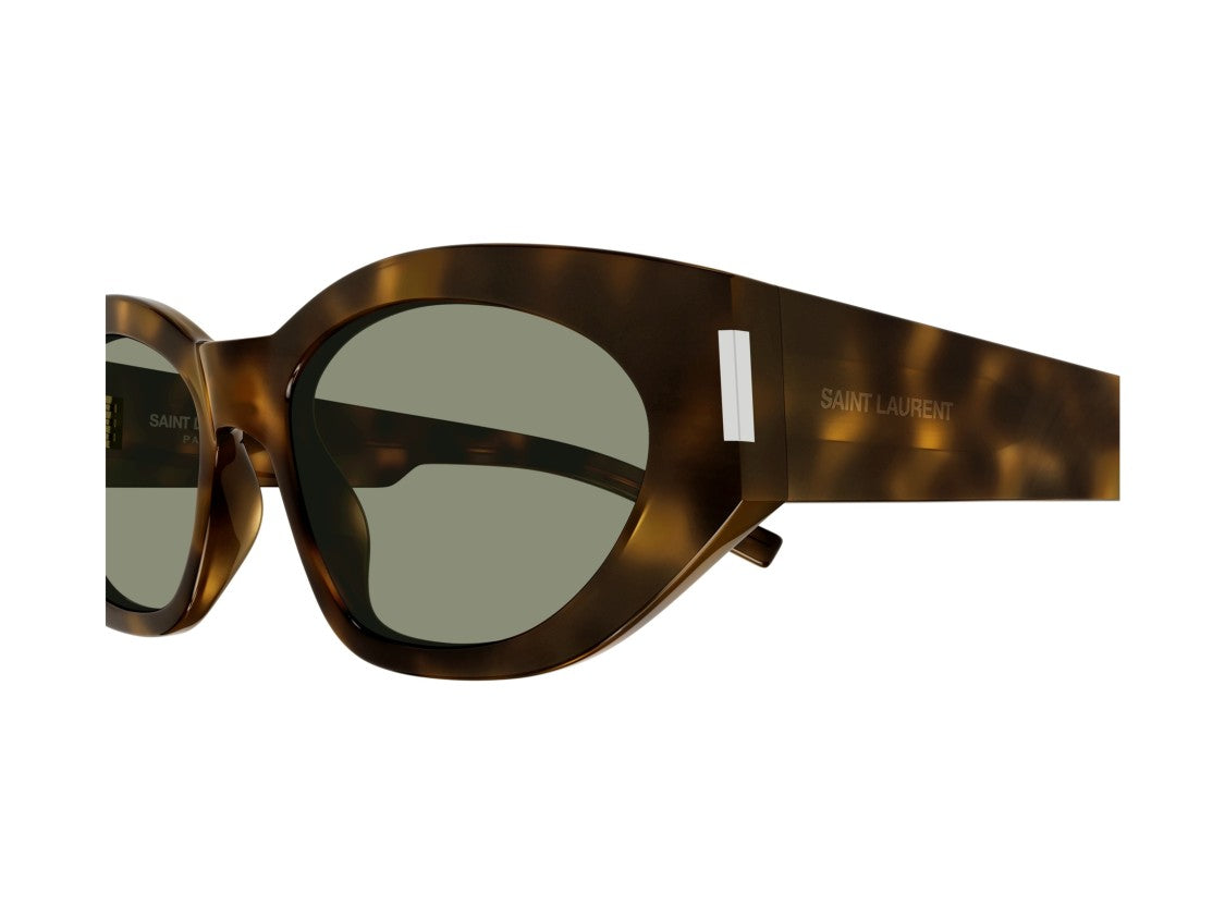 Saint Laurent Sl 638 Tortoiseshell Oversized Cat-Eye Sunglasses