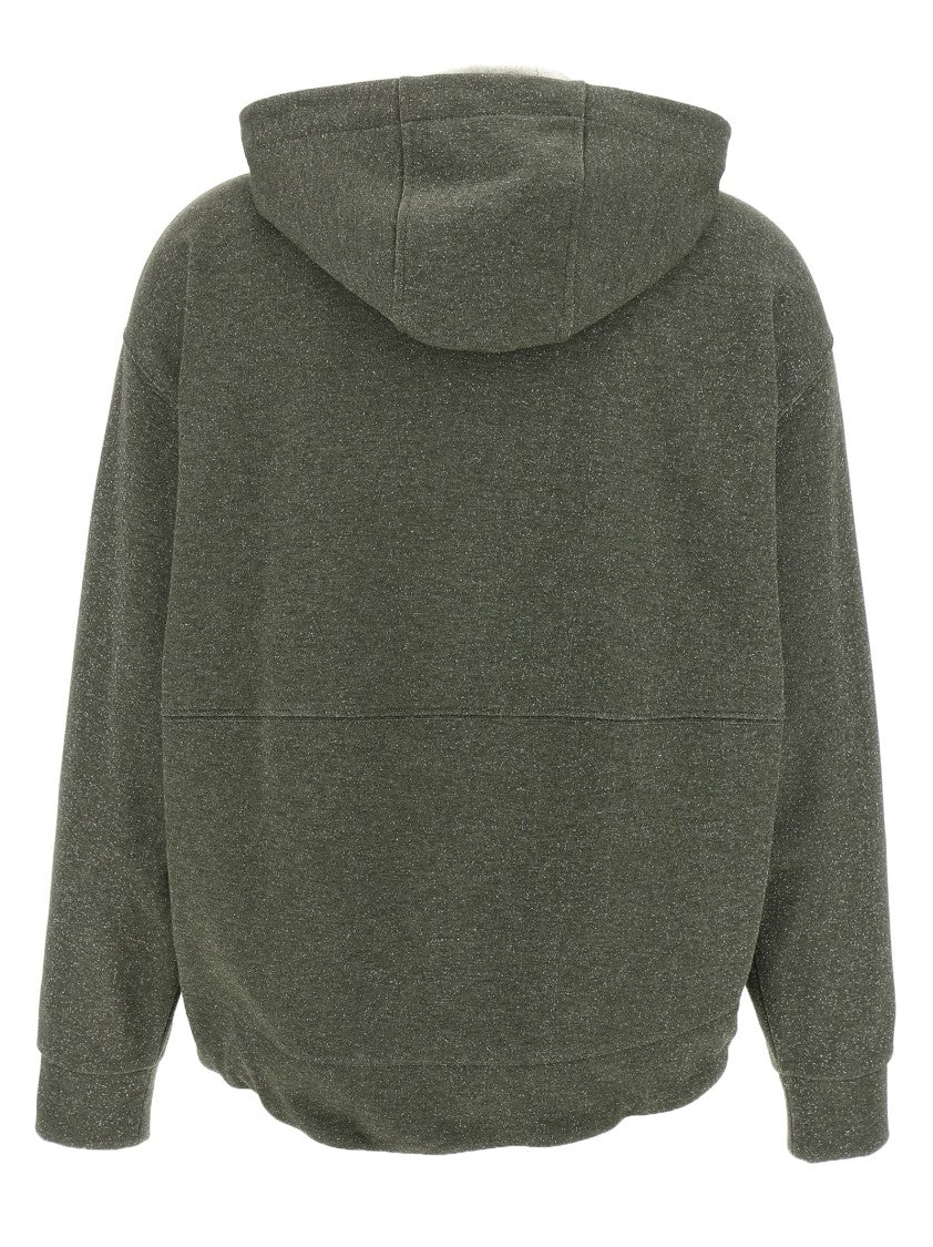 Peserico Lurex Cotton Fleece Hoodie