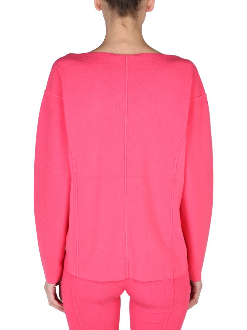 Helmut Lang V-Neck Sweater With Contrast Profile