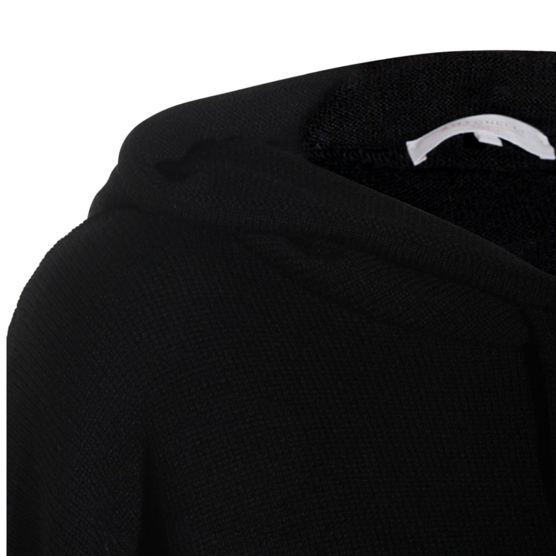 Antonelli Firenze Hooded Black Sweater With Relaxed Fit