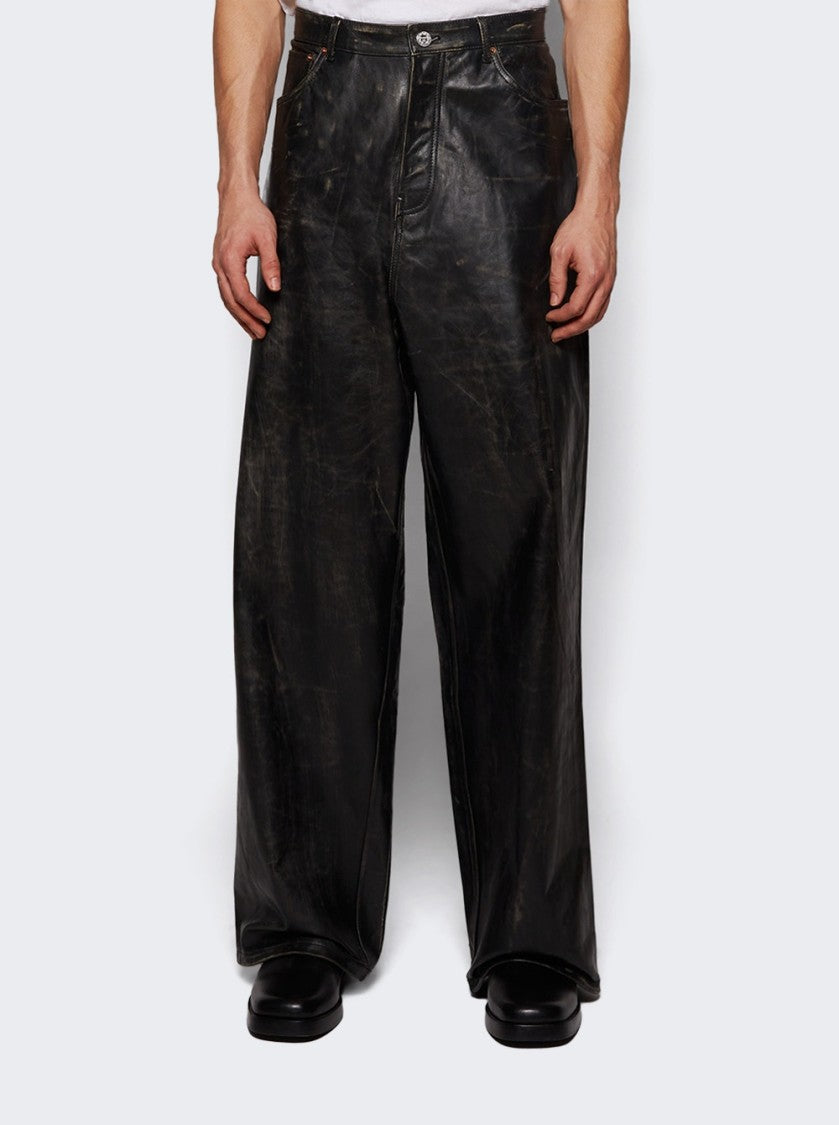 Vetements Distressed Pants Black