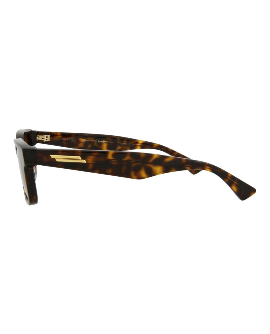 Bottega Veneta Square-Frame Acetate Sunglasses With Tortoiseshell Pattern And Gold-Tone Detail