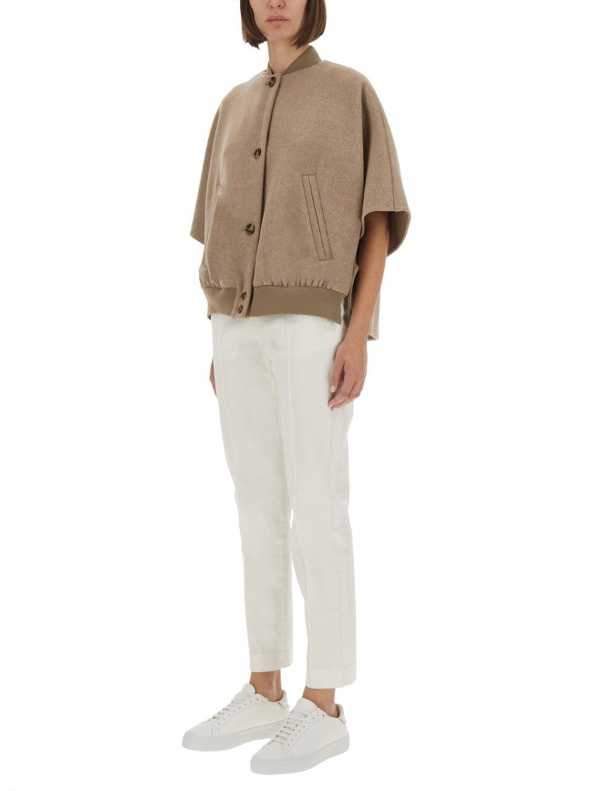 Max Mara Leticia Boxy Cropped Cashmere Coat