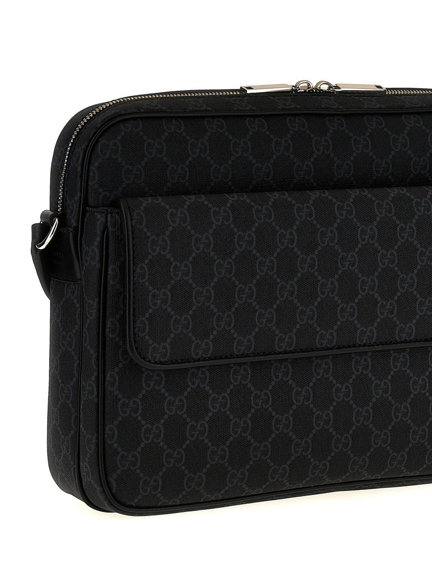 Gucci Rectangular Crossbody Bag With Gg Supreme Fabric