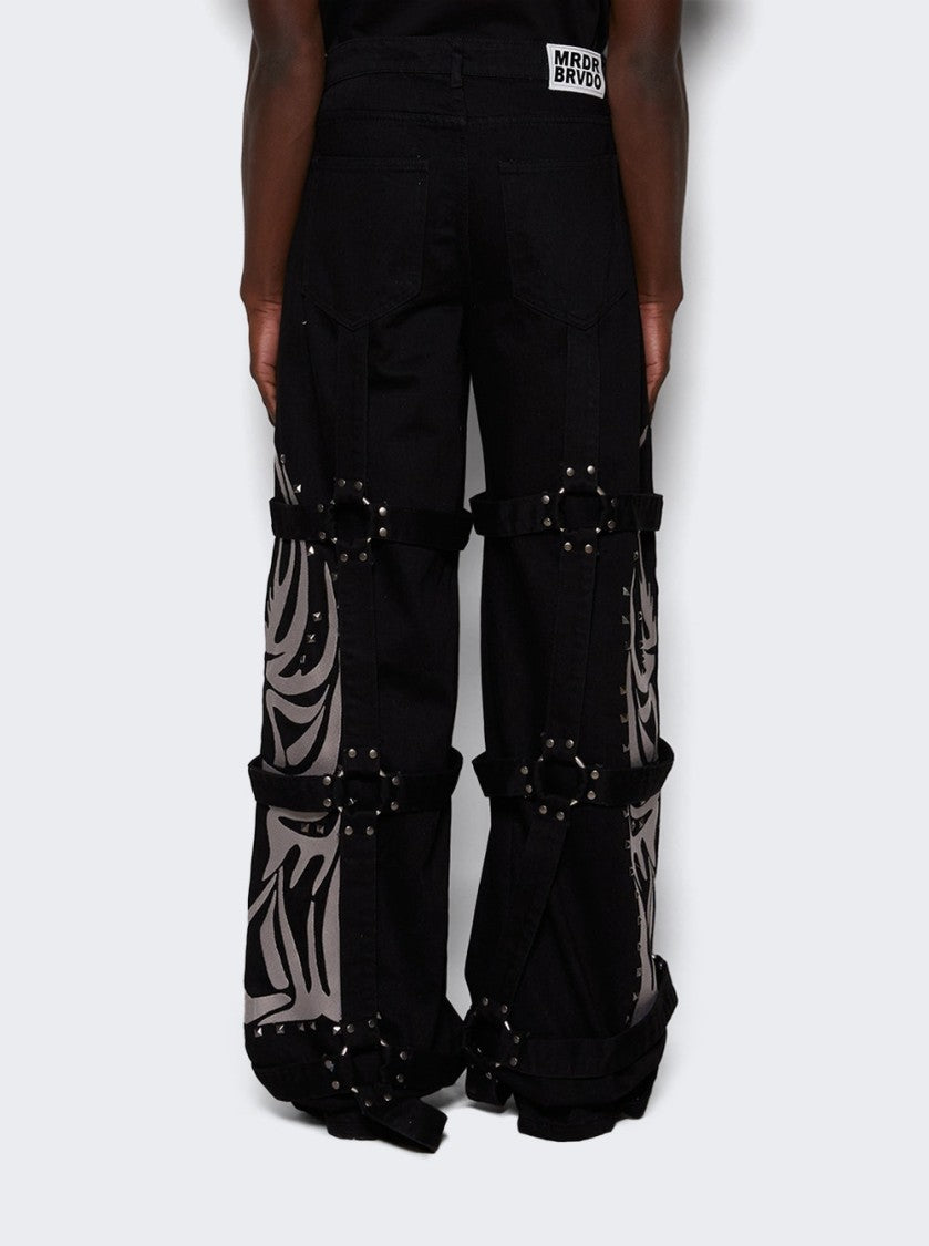 Who Decides War Winged Logo Bondage Pant