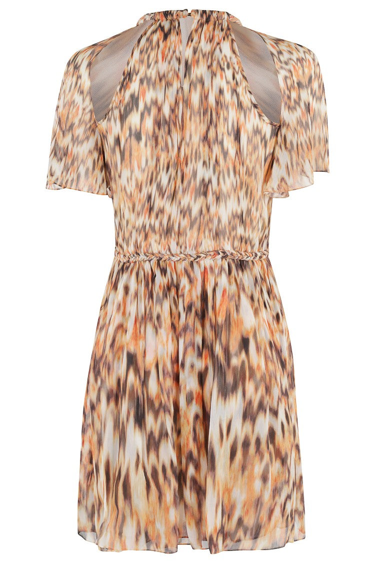 Isabel Marant Randalia Mini Dress With Braided Neckline