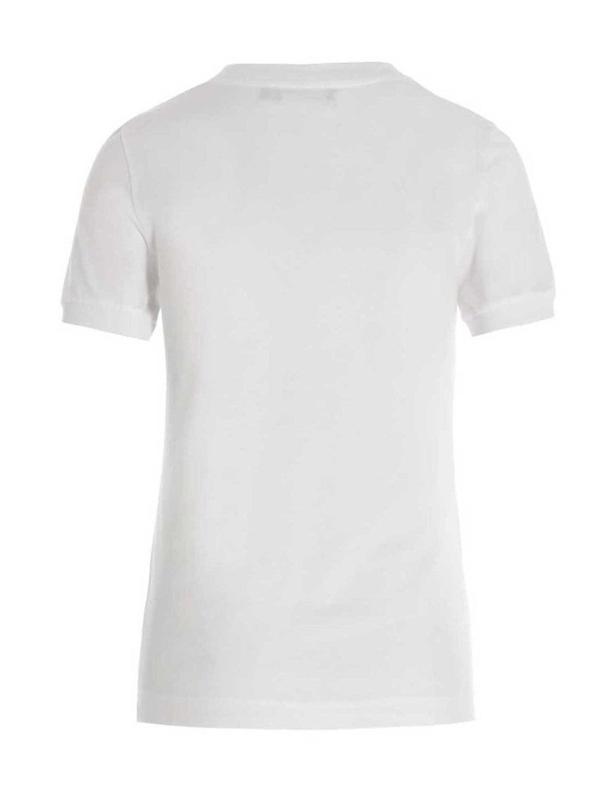Dolce & Gabbana Cotton Crew-Neck T-Shirt With Jewel Logo Pin