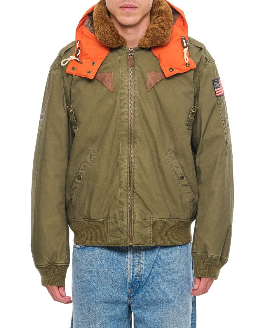 Polo Ralph Lauren Green Hooded Bomber