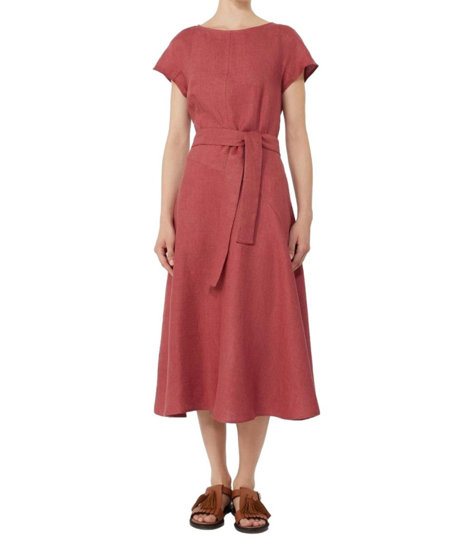 Max Mara Cherry Red Wkdesordio Wool Dress