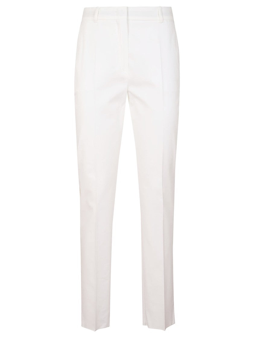 Max Mara Straight-Leg Tailored Pants In Lightweight Cotton