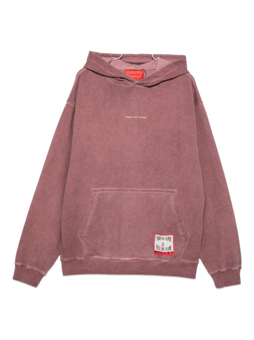 Vision Of Super Washed Dusty Mauve Oversized Sweatshirt