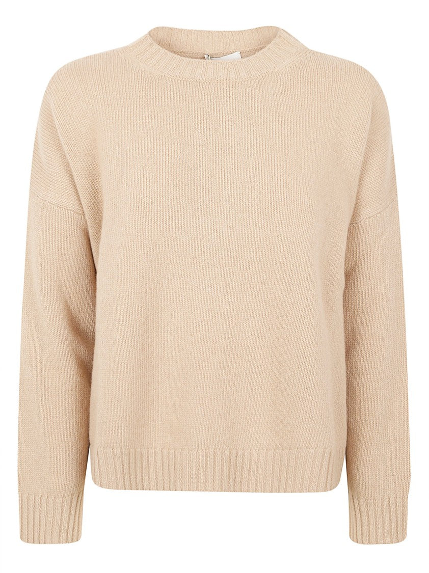 Max Mara Fine-Knit Virgin Wool Long-Sleeved Sweater With Boxy Silhouette