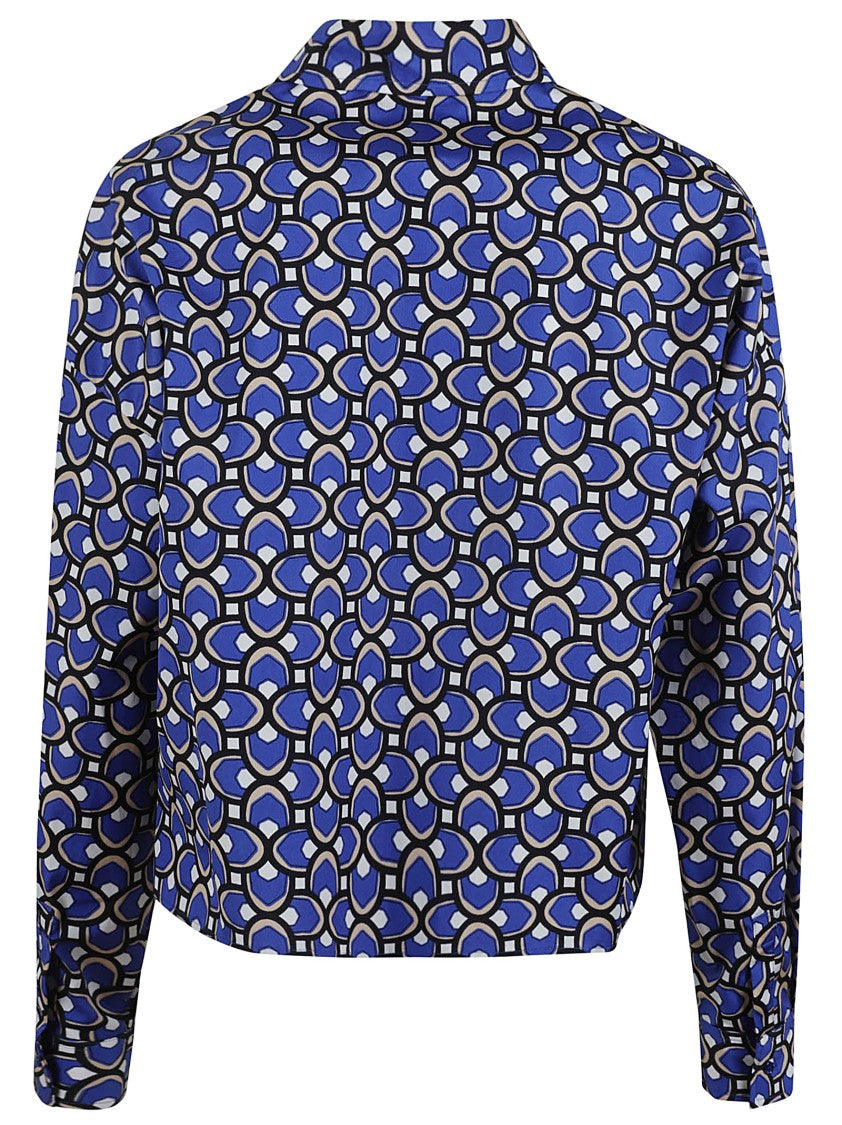 Max Mara Geometric Print Cotton Shirt