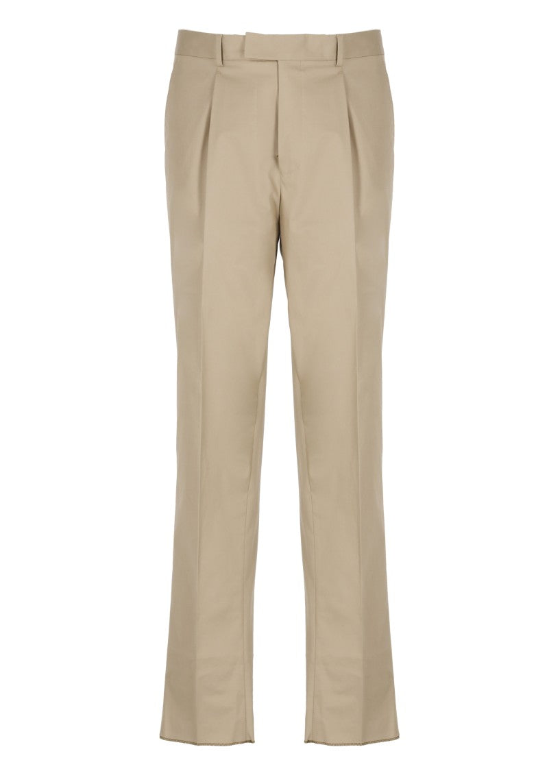 Zegna Beige Cotton Pants