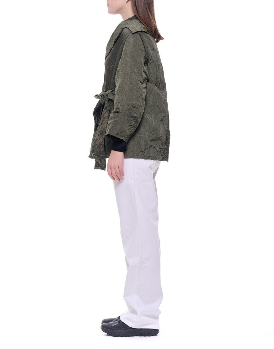 Maria Calderara Crinkled Technical Cape With Lieghtweight Insulation