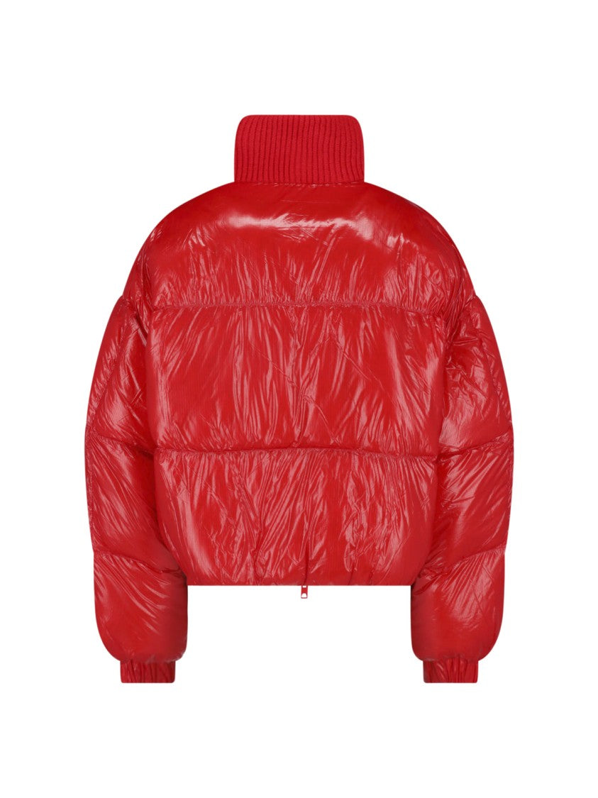 Diesel Red W-Warrior High Collar Down Jacket
