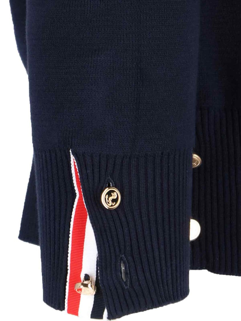 Thom Browne "4-Bar" Cardigan – Blue