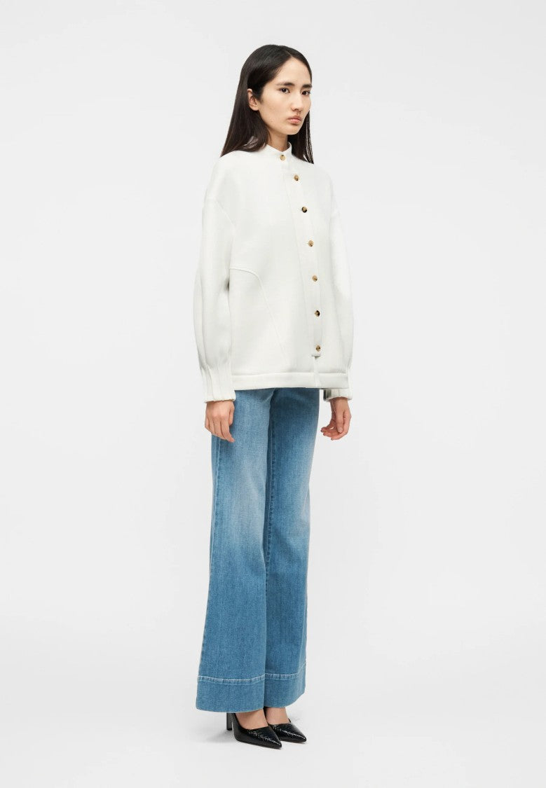 Max Mara White Cotton Blend Sweatshirt