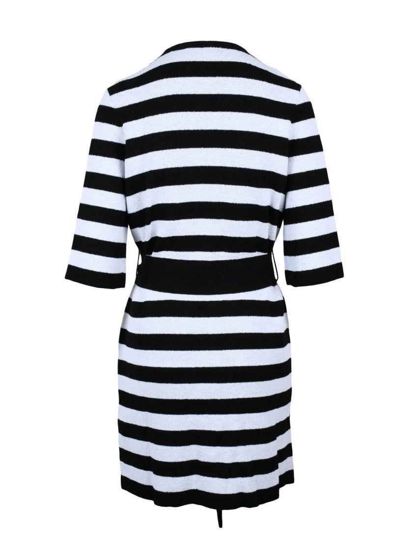 Salvatore Ferragamo Horizontal Striped Cotton Cardigan