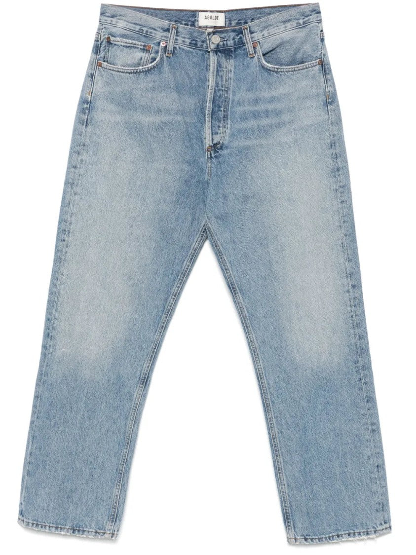 Agolde 90'S Light Blue Straight-Leg Jeans