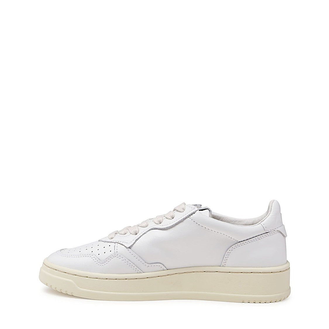 Autry White Leather Medalist Low Sneakers