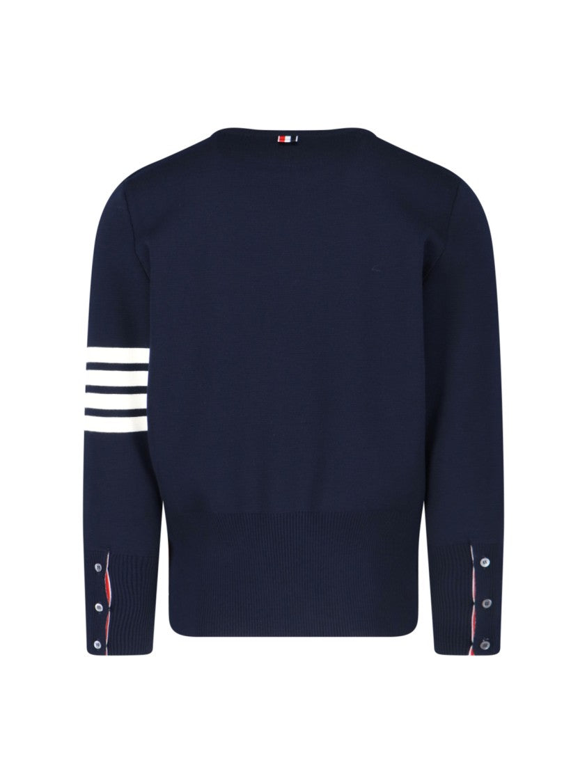 Thom Browne "4-Bar" Sweater Blue