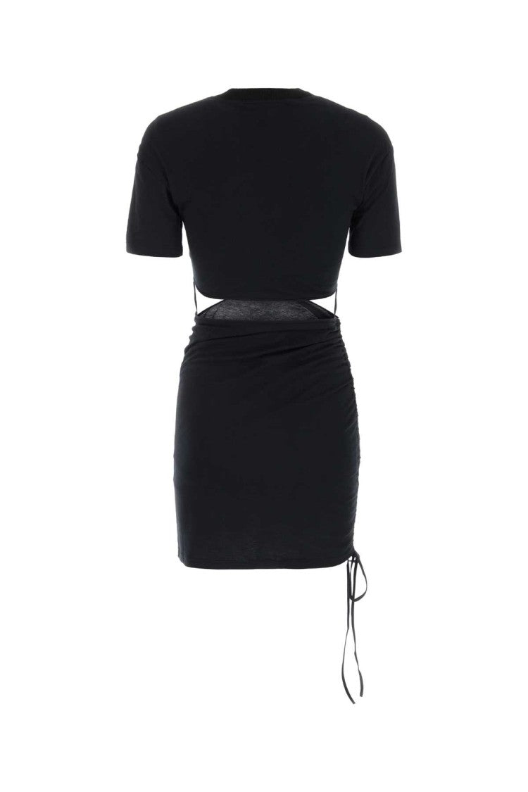 Nensi Dojaka Black Cotton Mini Dress