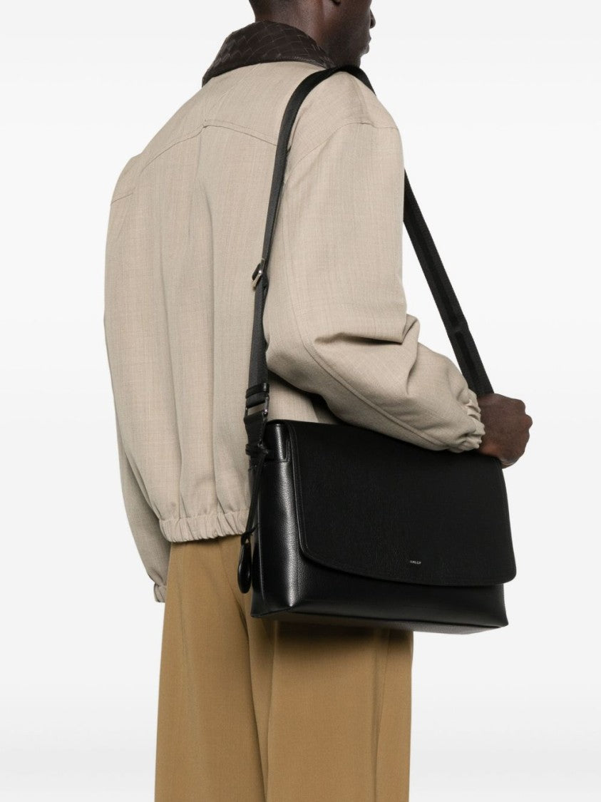 Bally Black Wallet With Adjustable Strap