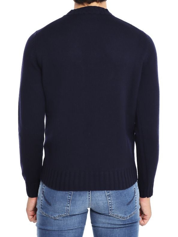 Filippo De Laurentiis High Crew Neck Extra-Fine Merino Wool Sweater