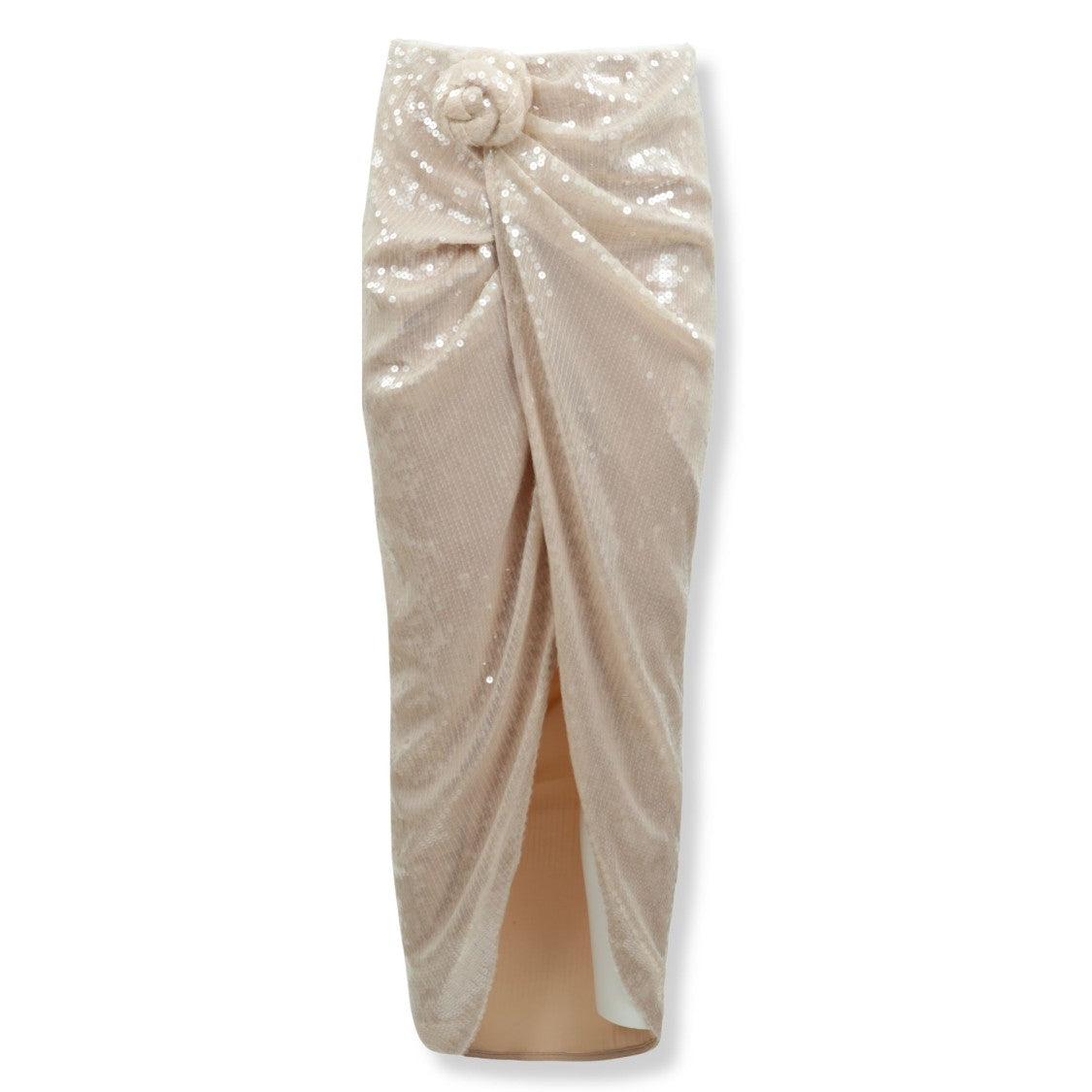 Rotate Sequined Knot Maxi Skirt