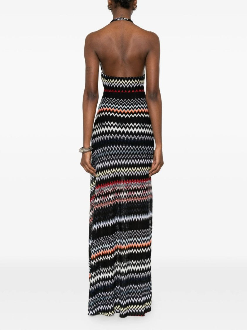 Missoni Maxi Dress With Asymmetric Seam