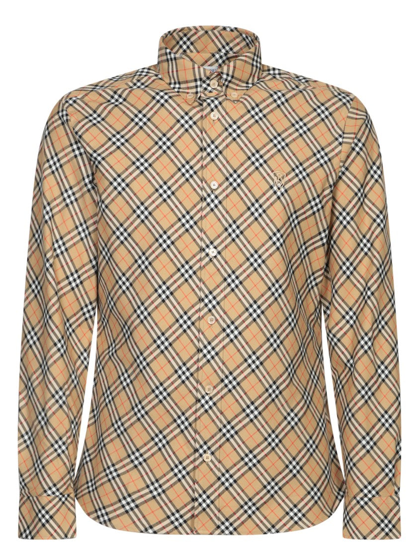 Burberry Classic Tartan Pattern Beige Shirt