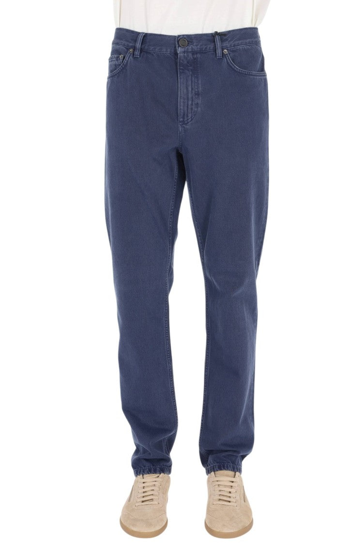 Zegna Roccia Marble Cotton Five-Pocket Pants