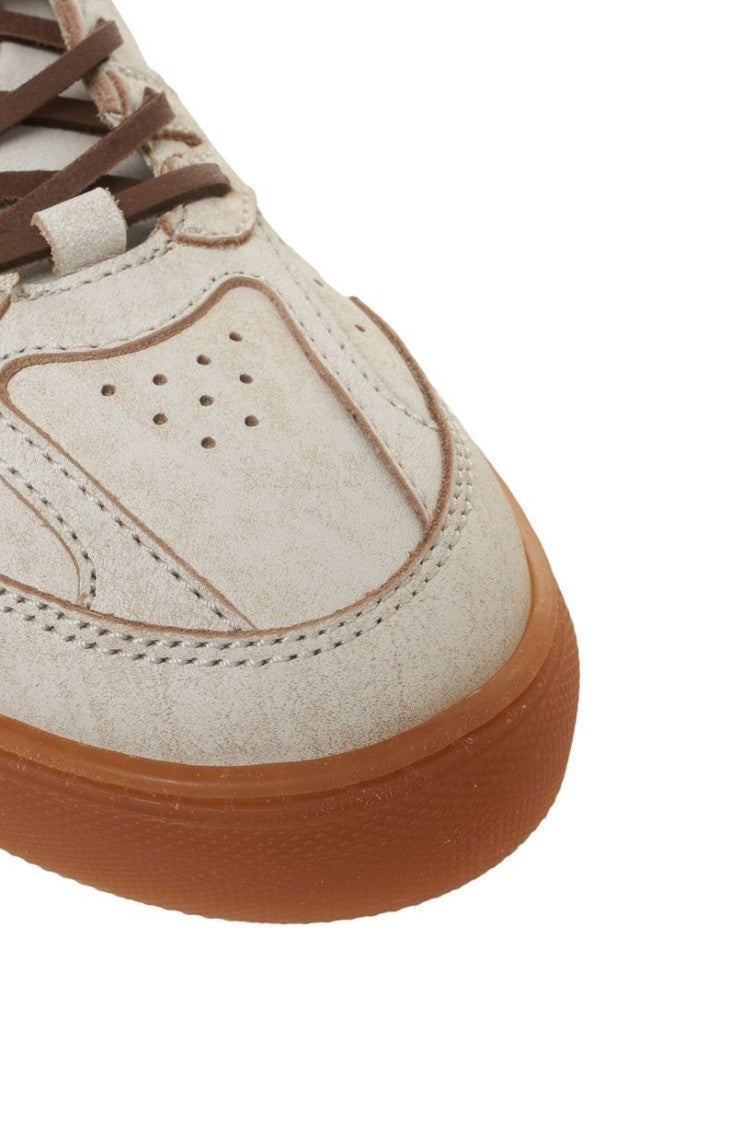 Copenaghen Luxury Suede Sneakers With Synthetic Fur Lining