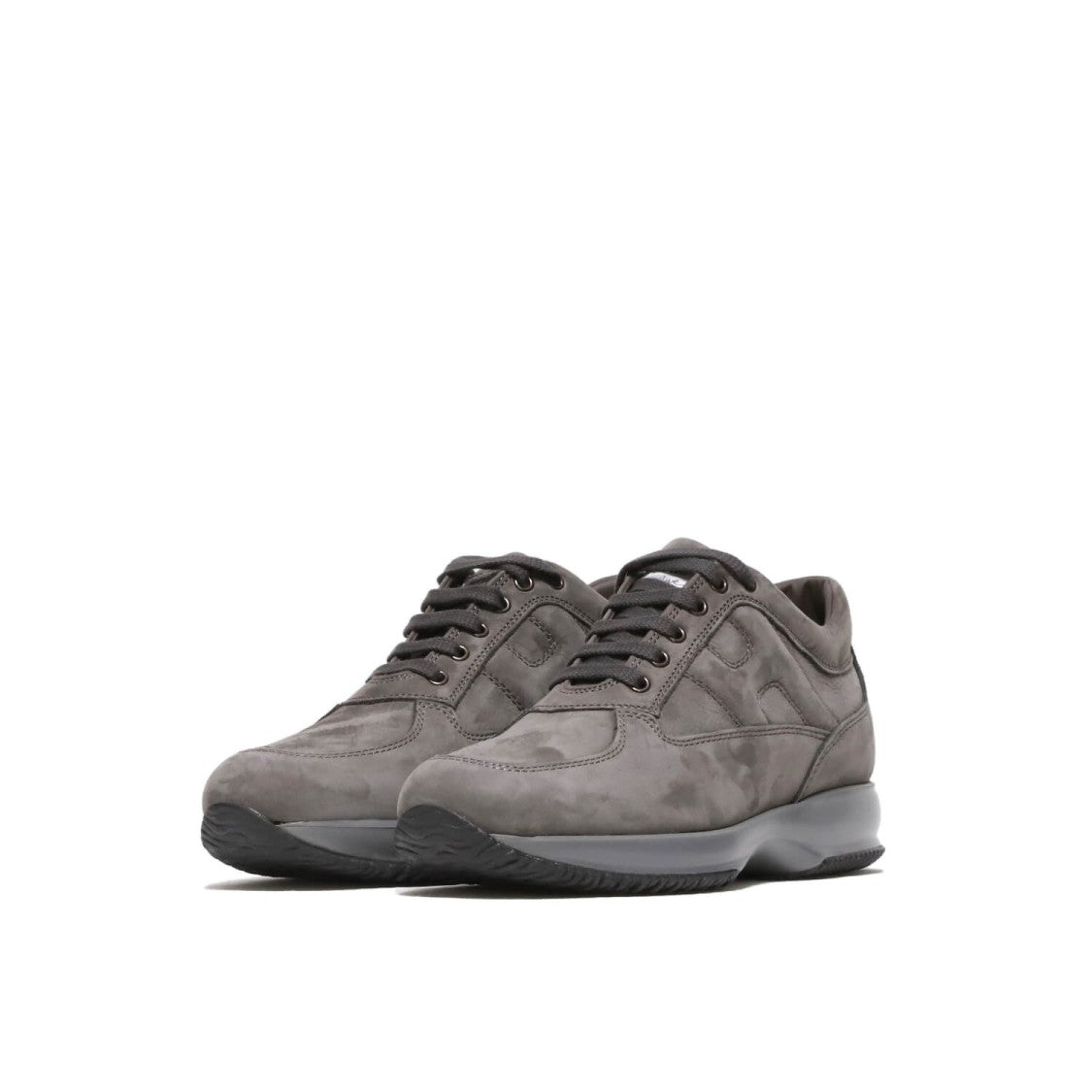 Hogan Grey Suede Interactive Sneakers