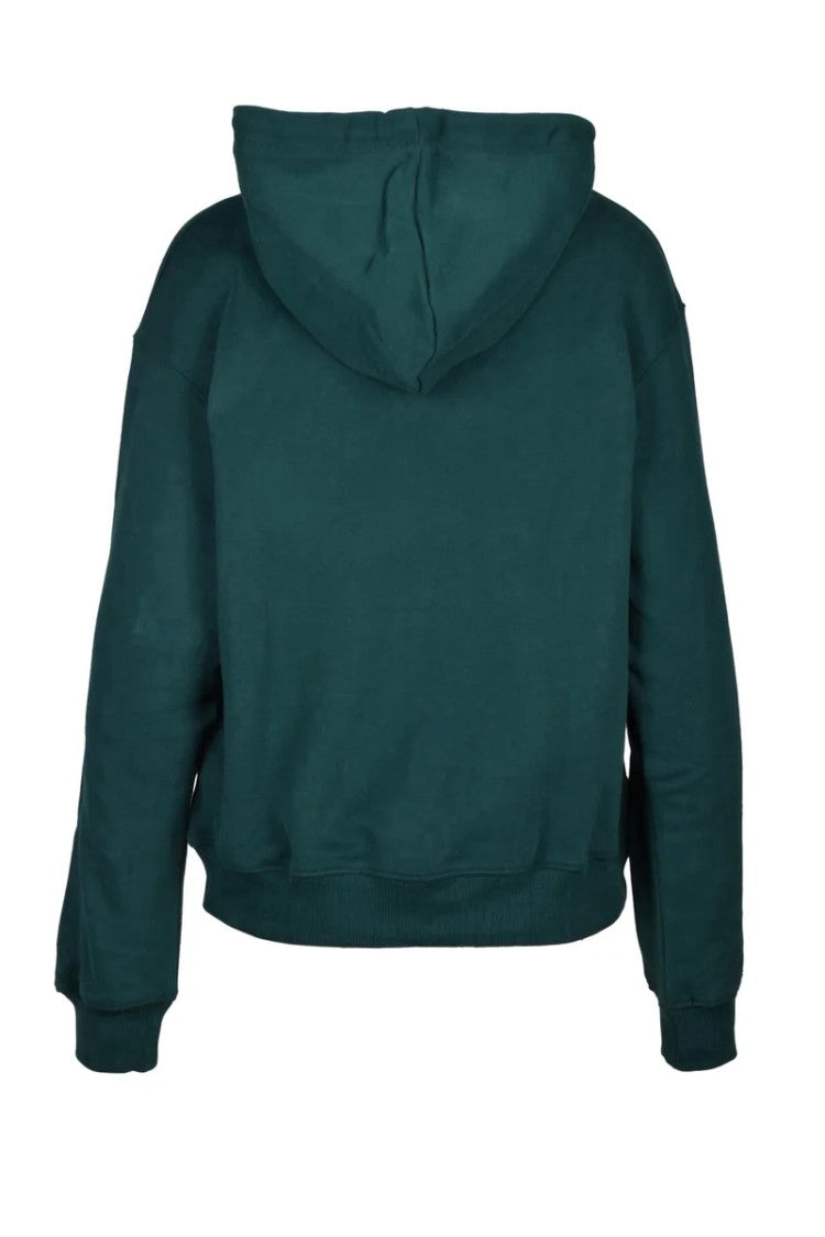 Tommy Hilfiger Green Cropped Hooded Sweatshirt