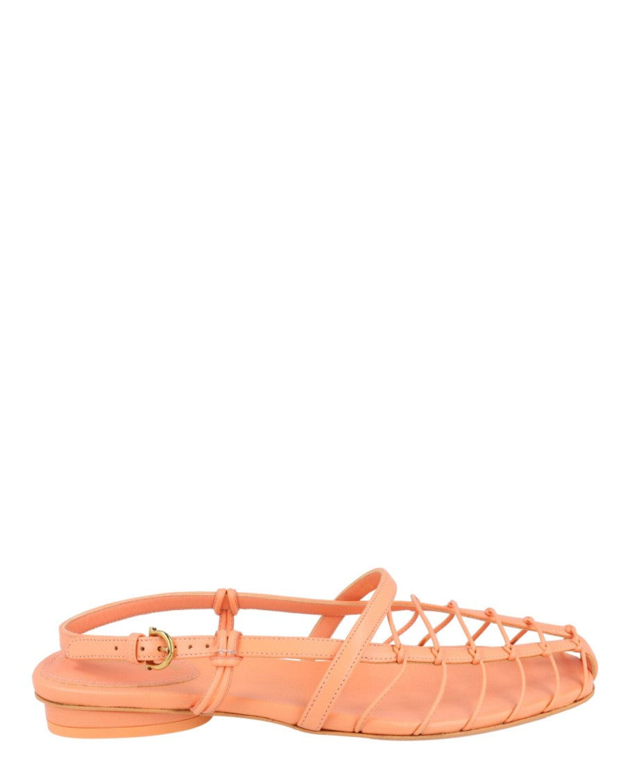 Ferragamo Shay 10 Caged Slingback Sandals