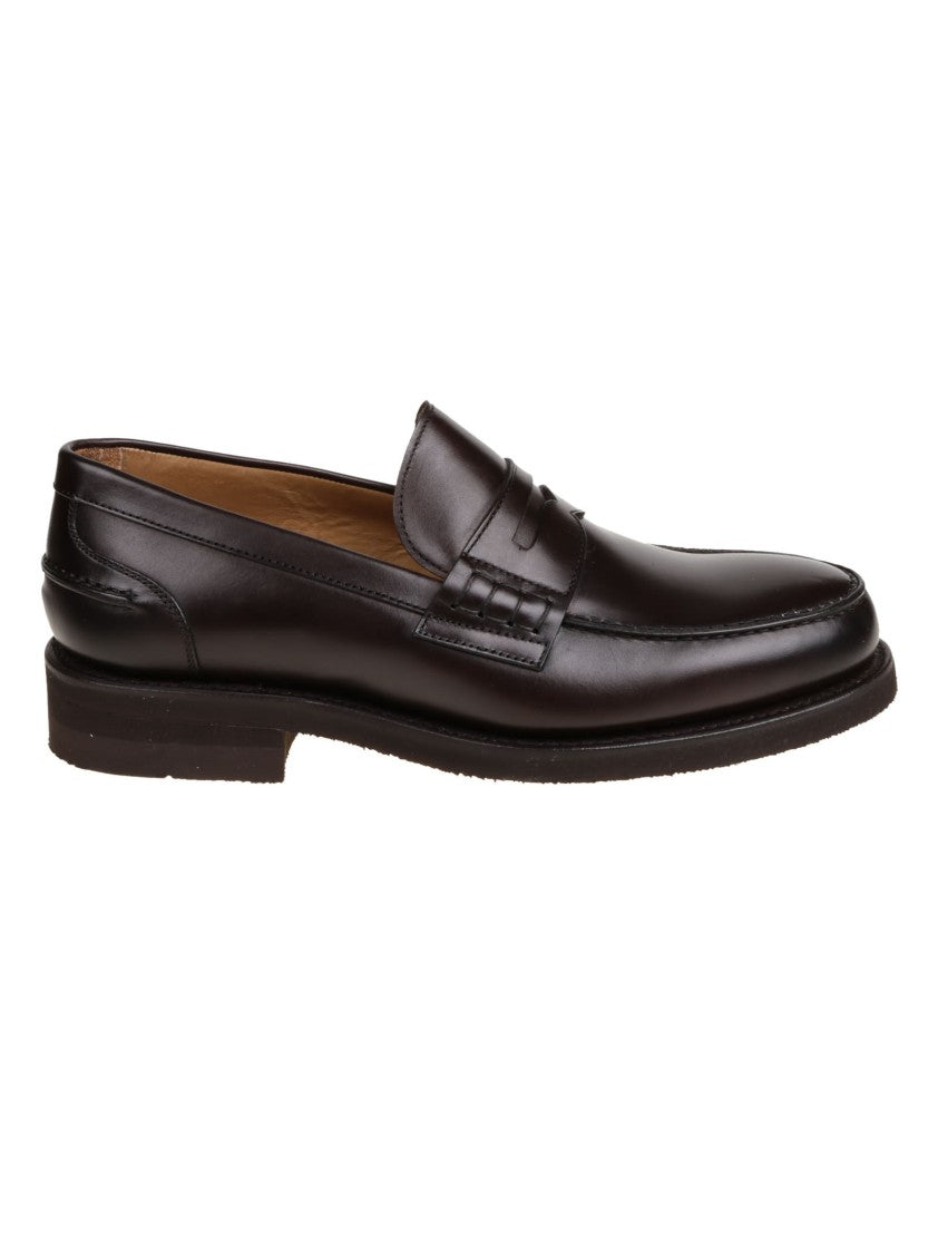 Berwick Brown Leather Moccasin Loafers With Refined Stitching