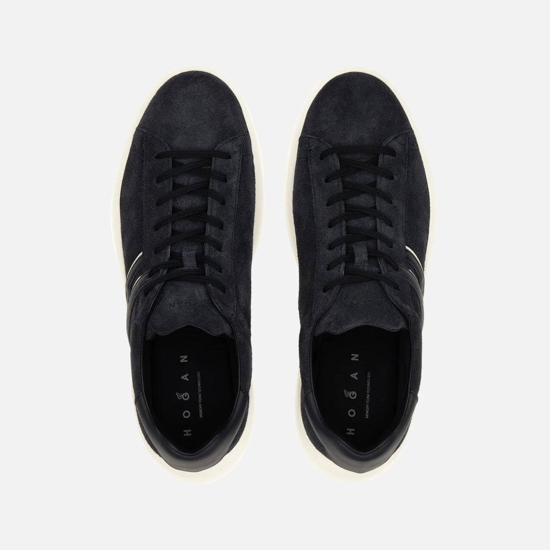 Hogan Lace-Up Sneakers With Suede Upper