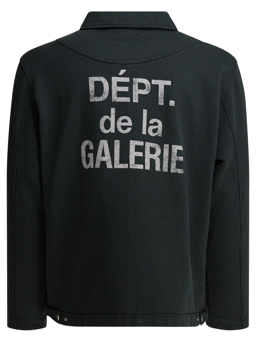 Gallery Dept. Cotton Jacket With Front Zipper And Chest Print