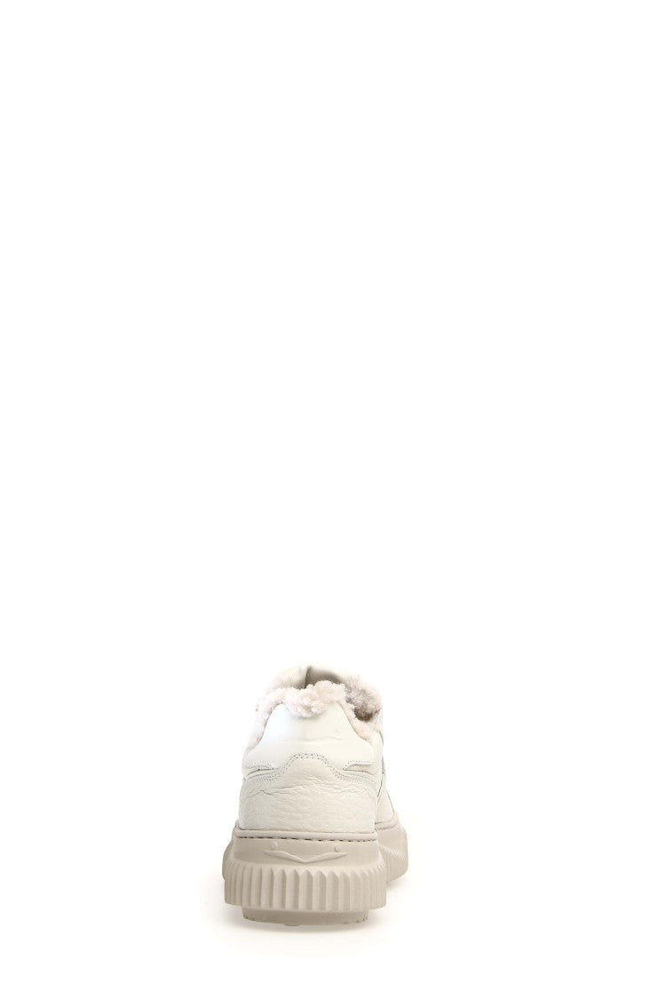 Voile Blanche Calfskin Sneakers Removable Insole Ultra-Light Rubber