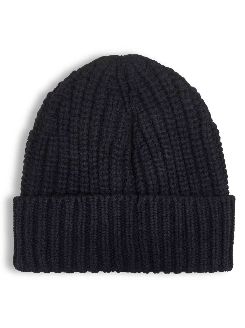 Moncler Ribbed Knit Beanie With Folded Cuff