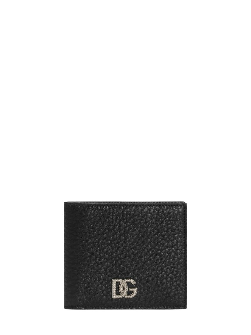 Dolce & Gabbana Portafogli Vitello Odissea Leather Bifold Wallet