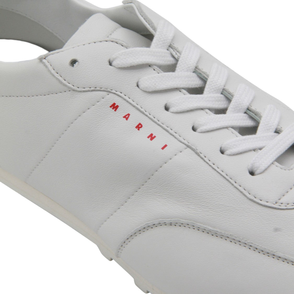 Marni White Sneakers With Embossed Branding