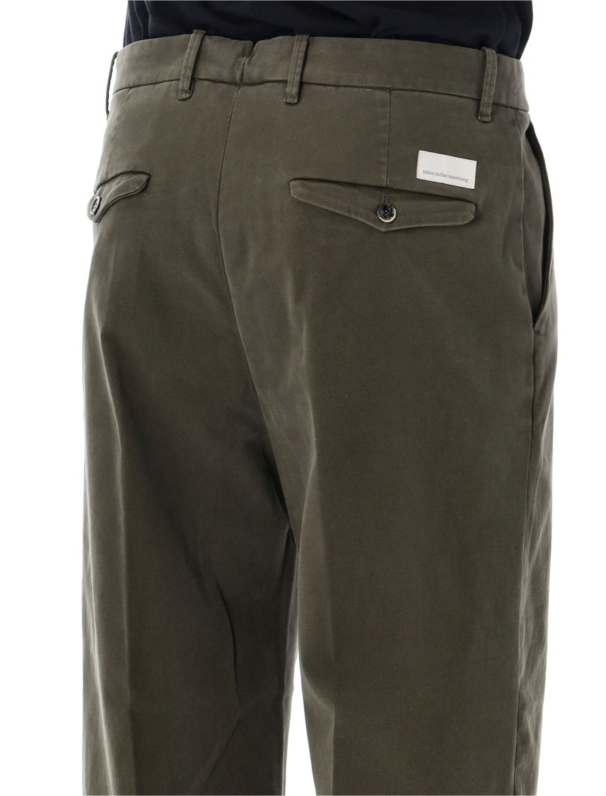 Nine In The Morning Apollon Mid-Rise Straight-Leg Casual Pants