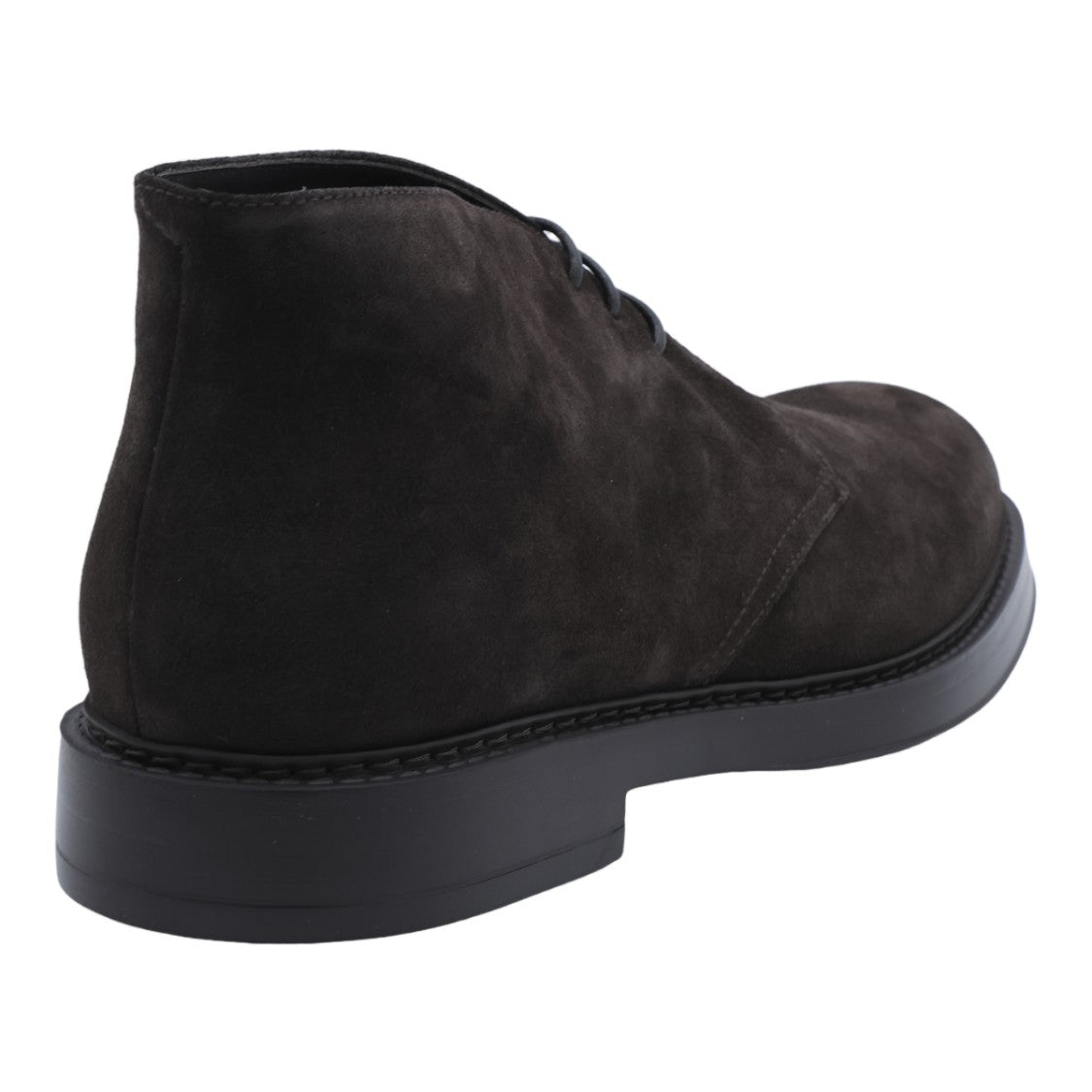 Doucal's Smooth Suede Lace-Up Boots With Elevated Sole