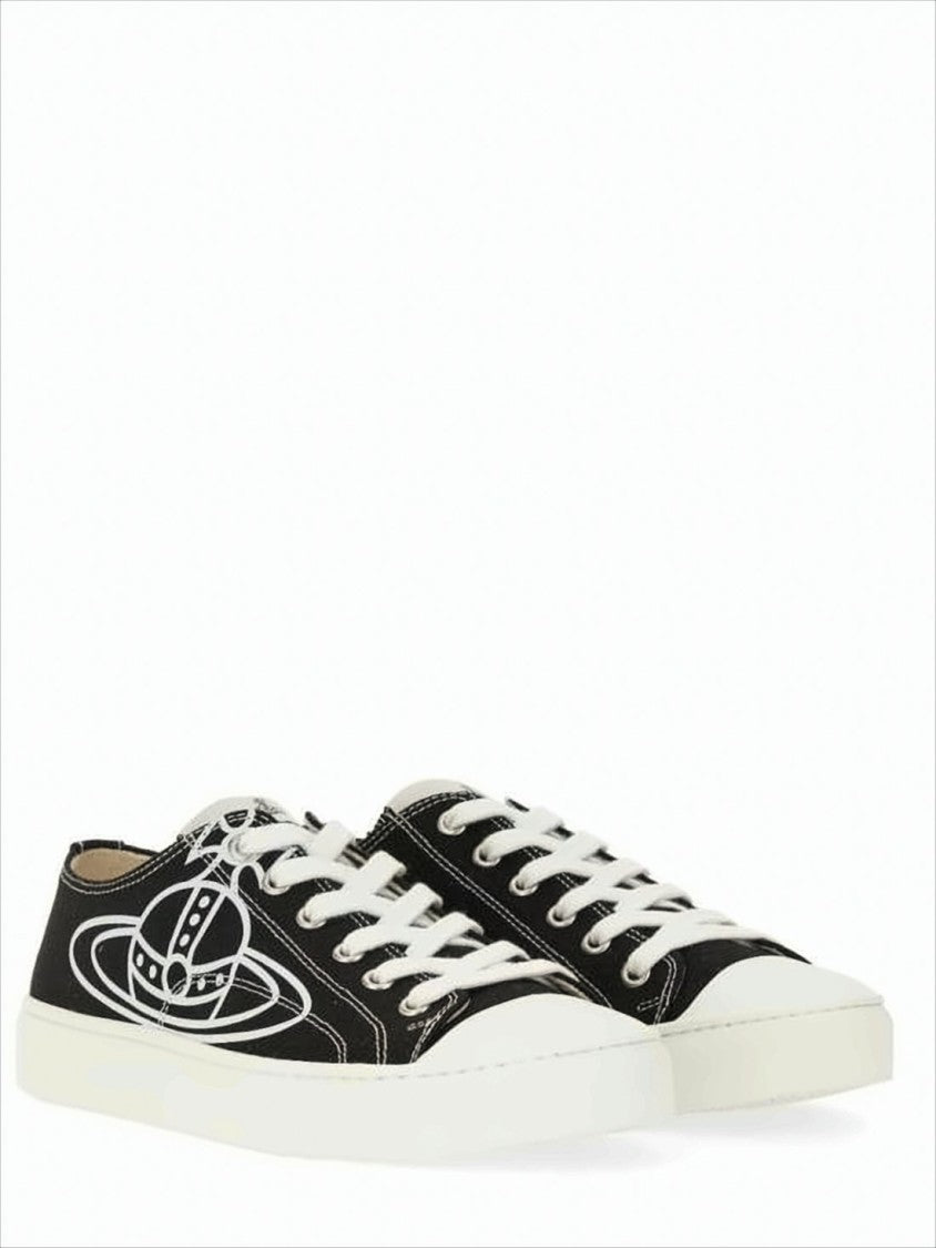 Vivienne Westwood Low-Top Sneakers With Distinctive Graphic Logo