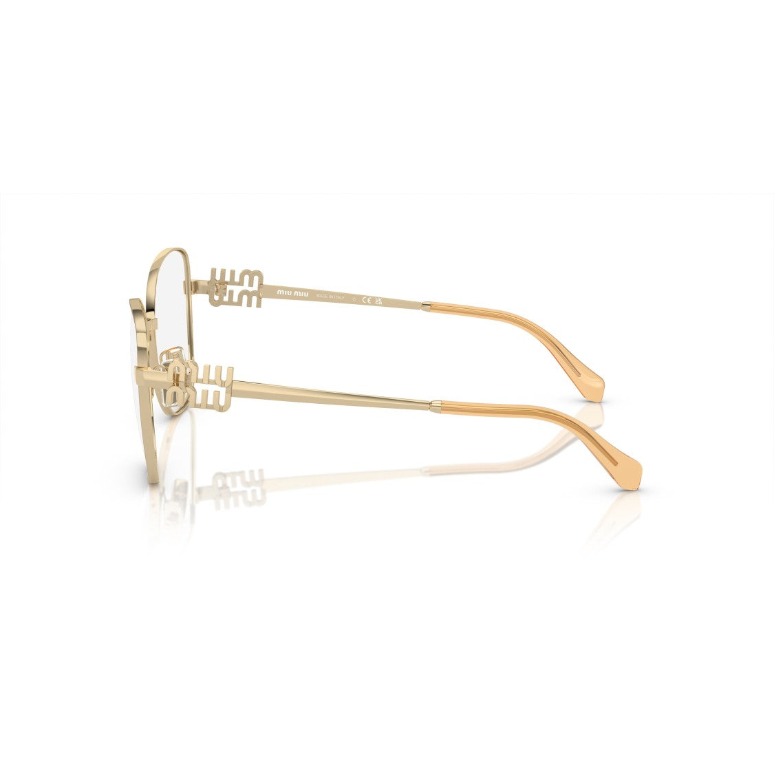 Miu Miu 0Mu 50Xv Gold-Finished Metal Frame Sunglasses