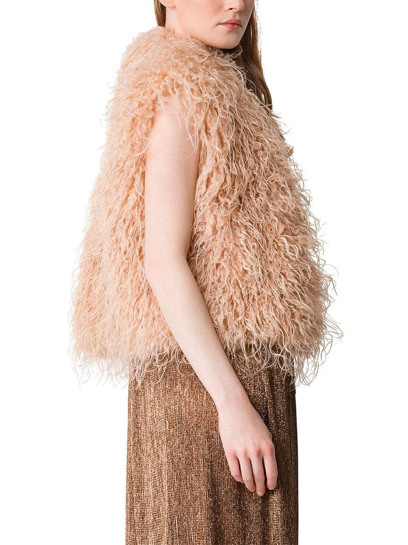 Forte Forte Voluminous Textured Vest With Curly Finish