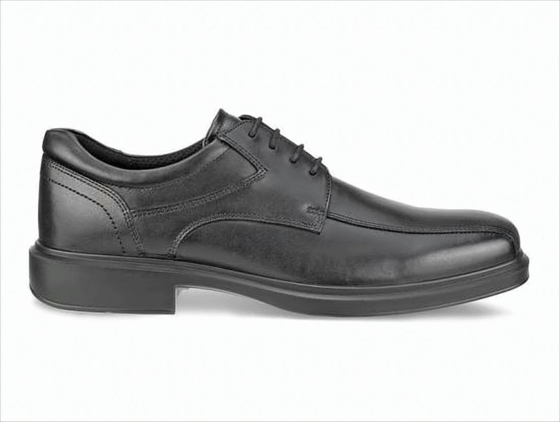Ecco Smooth Leather Lace-Up Dress Shoes